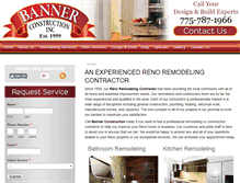 Tablet Screenshot of bannerconstructioninc.com